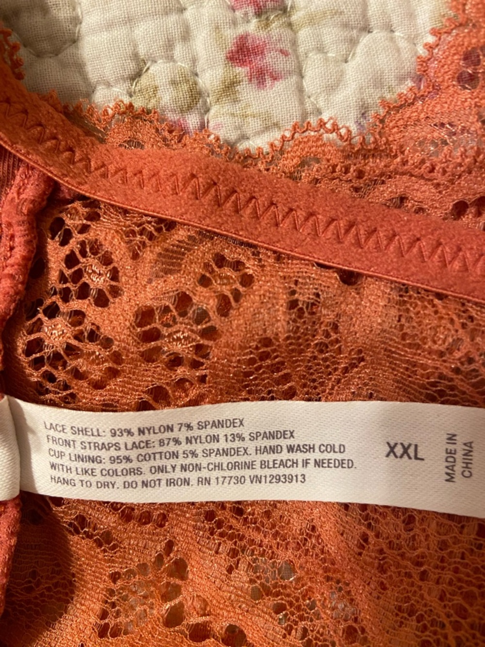 Auden Lace Racerback Bra - Picture 6 of 6